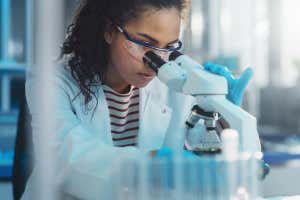 Scientist working in a lab